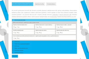 Calculator of banking fees