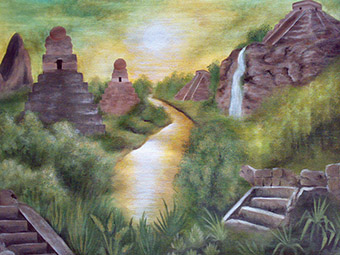 Mexico Fantasy (akryl, arch plátna 45x61)